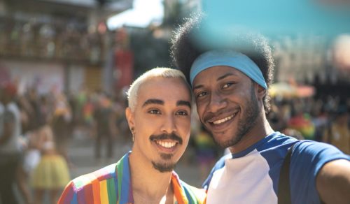 Celebrating at Pride March