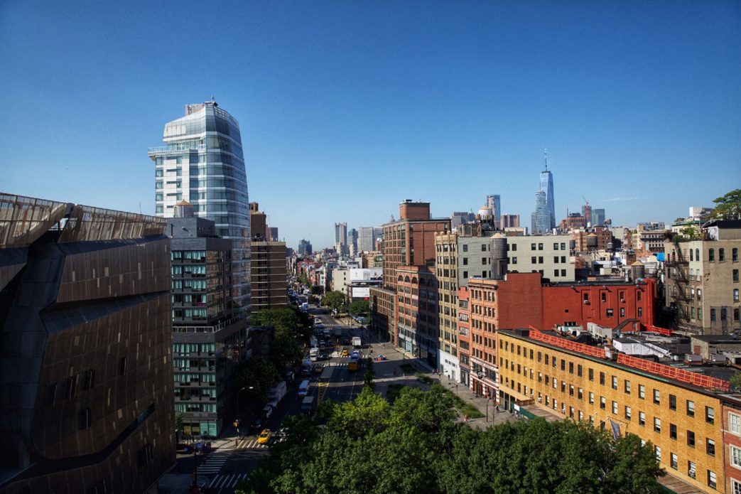 NYC street and buildings