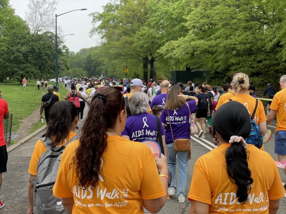 team members at aids walk